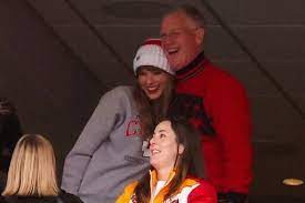 Allegedly, Scott Swift (upper right) punches photojournalist Maddie Meyer while watching an American football game with his daughter Taylor Swift (below left).