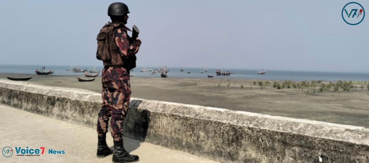 How closely guarded BGB members are to maintain safety in border areas.        Photo By: voice7news.tv