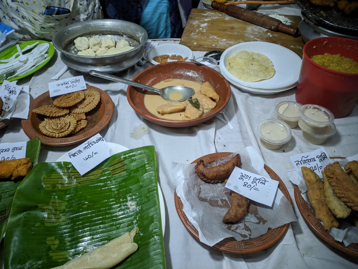 Bahari pitha is accompanied by cultural performances in the open field to make pitha festival more attractive