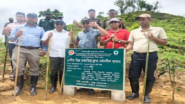 Environment Minister Visits Newly Planted Forest in Teknaf