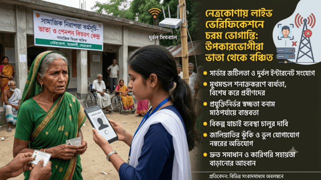 Live Verification Glitches Delay Social Security Payments in Netrokona