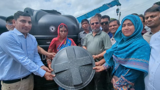 Water Tanks Distributed in Mongla to Ease Drinking Water Crisis