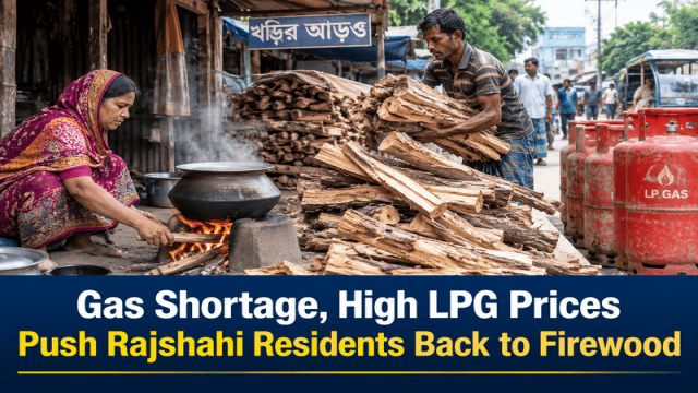 Gas Shortage, High LPG Prices Push Rajshahi Residents Back to Firewood