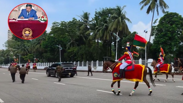 Acting President Hafiz Uddin Ahmed Leaves Bangabhaban