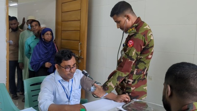 Army Provides Free Medical Care to 800 Patients in Rangamati