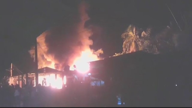 Fire Guts 10 Shops at Thanchi Market in Bandarban