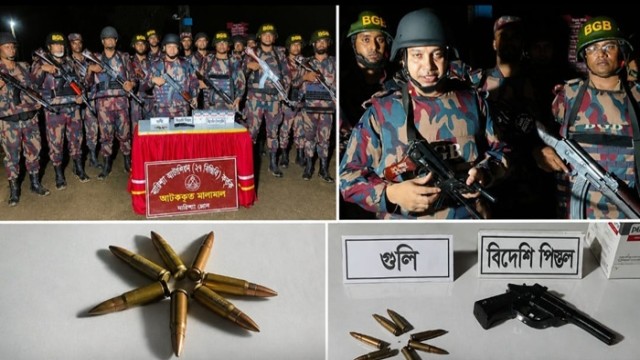 BGB Seizes Foreign Pistol, Ammunition in Rangamati Border Raid