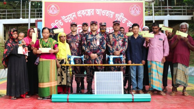 BGB Provides Humanitarian Support to Disadvantaged Families in Rangamati