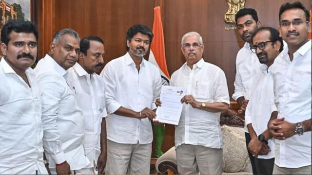 Vijay Meets Tamil Nadu Governor to Stake Claim for Government Formation