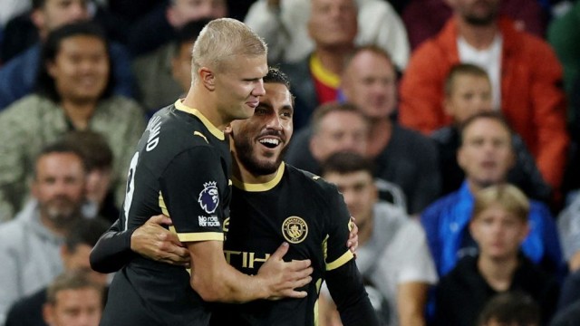 Haaland, Cherki shine as Man City thrash Crystal Palace 4-1