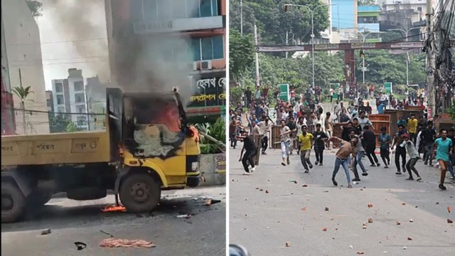 Clashes Erupt During DNCC Eviction Drive in Mirpur-10