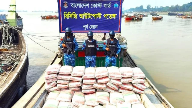 Coast Guard Seizes 40 Tonnes of Cement Being Smuggled to Myanmar