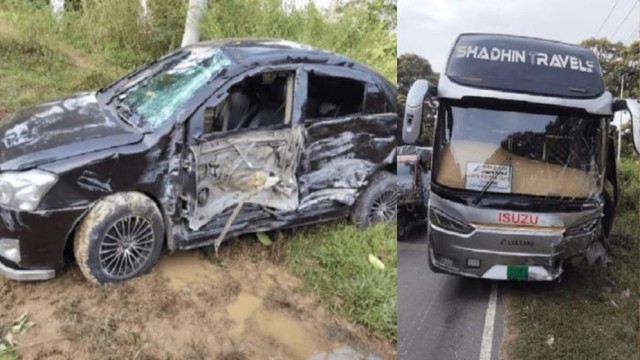 Mother and Daughter Killed in Bus-Car Collision in Cox’s Bazar