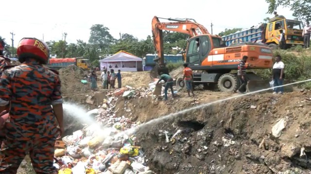 Customs Destroys Illegal Indian Goods Worth 4 Crore Taka in Comilla
