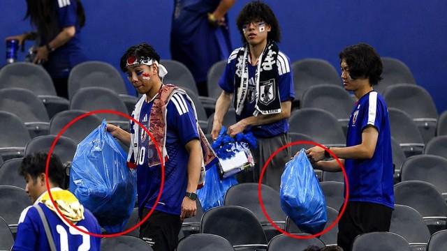 Japanese Fans Uphold Cleansing Tradition After Pulsating 2-2 Draw Against Netherlands