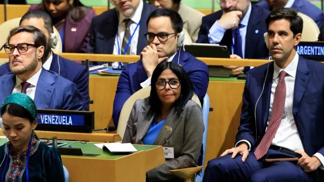 Venezuelan Protesters Oppose Delcy Rodríguez’s UN Visit