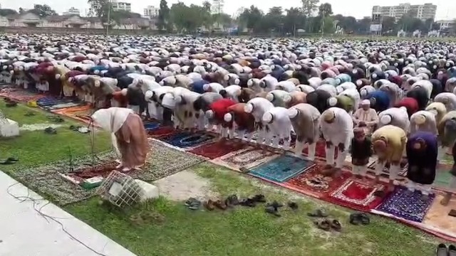 Eid-ul-Azha Celebrated Across Bangladesh Amid Heavy Rain