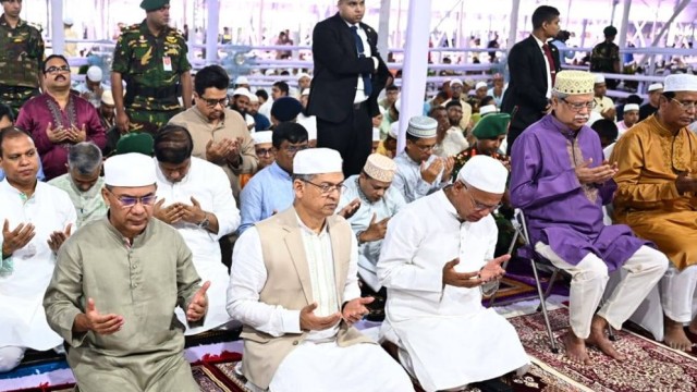 President, Prime Minister Join Main Eid-ul-Azha Congregation at National Eidgah