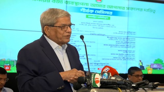 Dhaka Cannot Be Transformed Overnight by City Authorities Alone: Mirza Fakhrul
