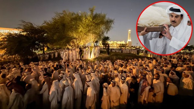 Former Qatari Emir Sheikh Hamad bin Khalifa Al Thani Laid to Rest with State Honors