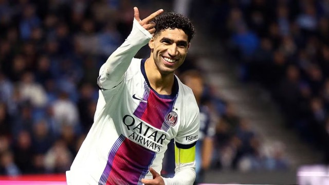 Hakimi Scores First Career Hat-Trick as PSG Thrash Le Havre 5-1