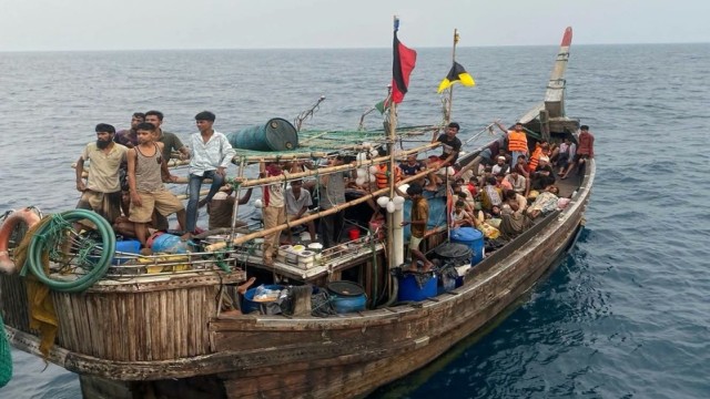 Navy Rescues 76 From Malaysia-Bound Boat, Detains 11 Suspected Traffickers