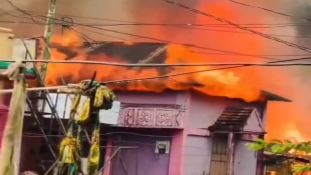 Two Brothers Lose Homes in Madhabpur Fire