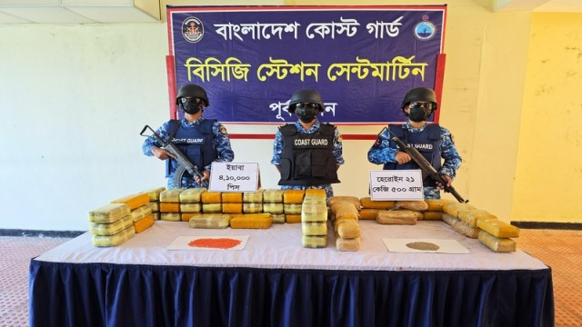 7.1 Lakh Yaba Tablets, 21.5kg Heroin Seized in Teknaf