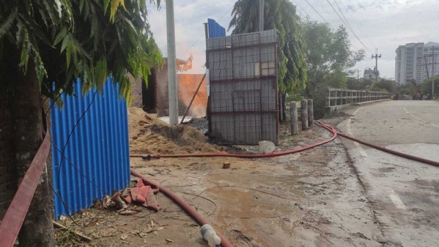 Gas Ignites During Deep Tubewell Drilling in Inani, 33kV Power Line Shut Down