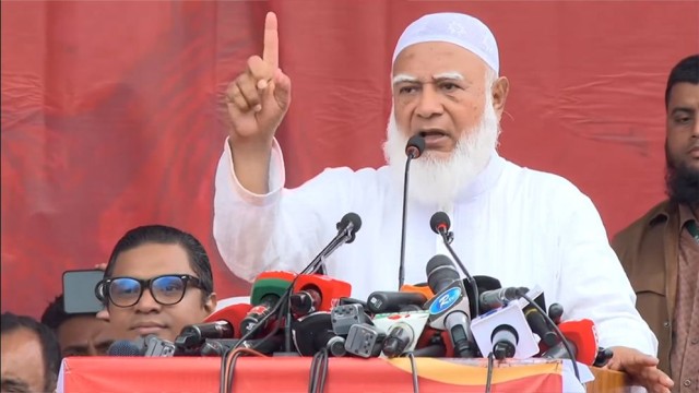 Jamaat Ameer Criticizes Government at Rally, Demands Referendum and Justice for July Killings