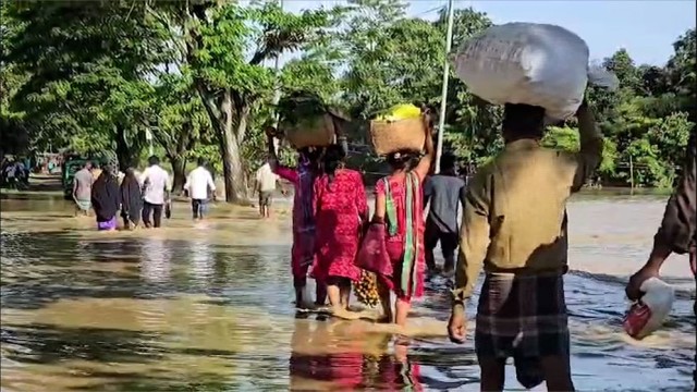 Cloudburst Triggers Waterlogging, Landslide in Khagrachhari