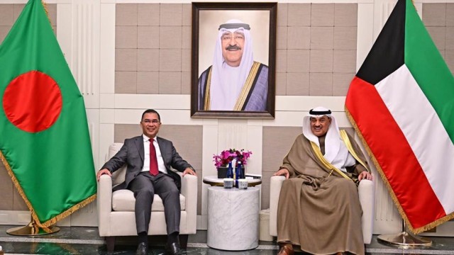 Tarique, Kuwait Crown Prince Discuss Stronger Bilateral Ties