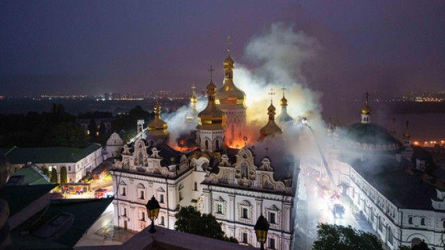 Russian Missile Barrage Kills 11 & Strikes Holy Site in Major Ukraine Cities