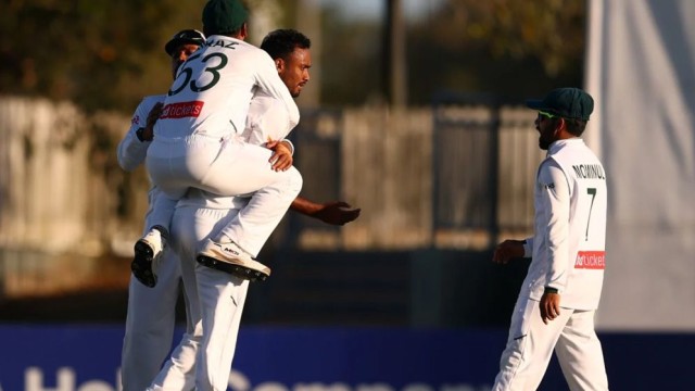 Starc, Shariful Shine as Wickets Tumble in Mackay Test