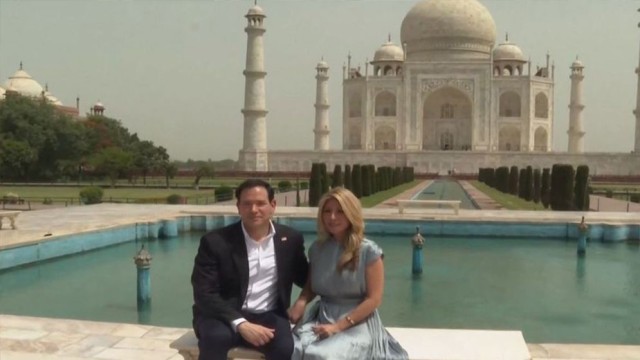 US Secretary of State Marco Rubio Visits Taj Mahal During India Tour