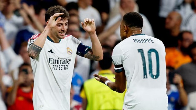Mbappé, Valverde Shine as Real Madrid Beat Inter Milan