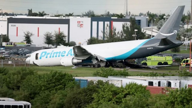 Amazon Cargo Plane Crashes at Miami Airport, Five Killed