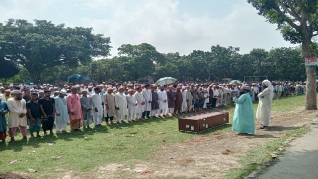 Funeral Prayer Held for Rabiul Islam, Killed in Saudi Factory Fire
