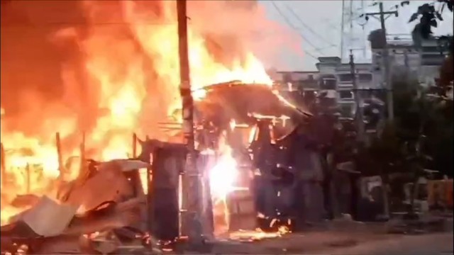 Fire Breaks Out at Easy Bike Garage in Narayanganj