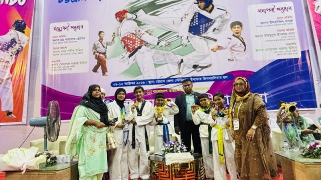 Rajshahi Taekwondo Dojang Wins 12 Medals at Chattogram Open Championship