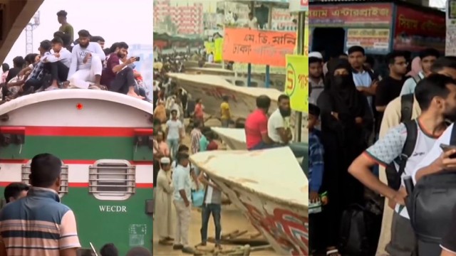 Eid Travel Pressure Builds as Homebound Crowds Leave Dhaka by Train, Bus and Launch