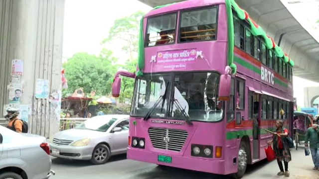BRTC Launches Pink Bus Service for Women in Dhaka