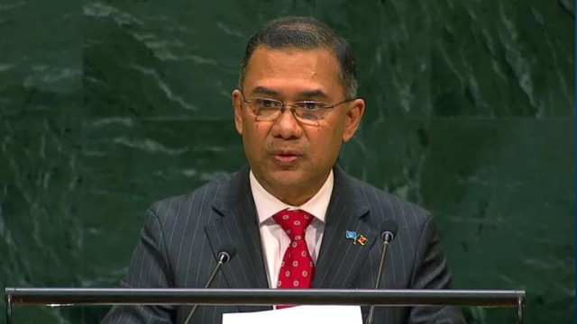 Tarique Calls for Peaceful Global Order Centered on UN