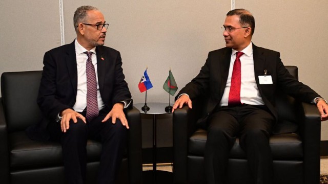 Tarique Rahman Meets Haitian Prime Minister on UNGA Sidelines