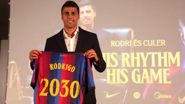 Barcelona Officially Sign World Cup Winner Rodri from Manchester City