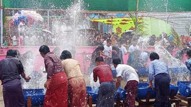 Sangrai's water washes away the sorrow, Rangamati celebrates a colorful festival of harmony