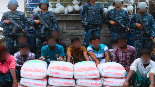 Navy Seizes 850 Bags of Cement Being Smuggled to Myanmar; 11 Arrested
