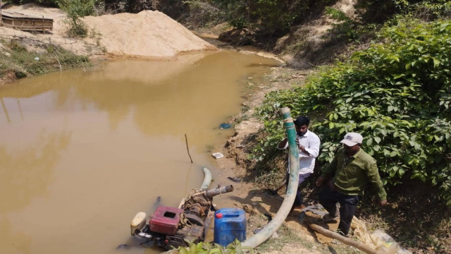 Cutting down mountains and extracting sand in Ukhia: Fines imposed, equipment seized in raid