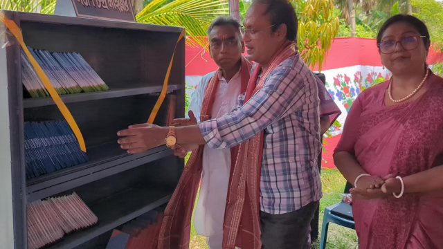 Book unveiling and library inauguration in Mongla