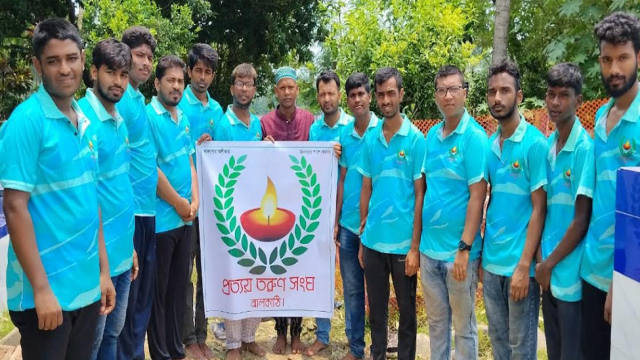 Youth Organization "Pratoy Tarun Sangha" Launches Graveyard Cleansing Initiative in Jhalakathi